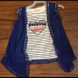 Shirt for girls with little jacket size 5